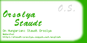 orsolya staudt business card